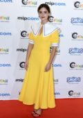 Jenna Coleman attends the red carpet at MIPCOM 2018 opening in Cannes, France