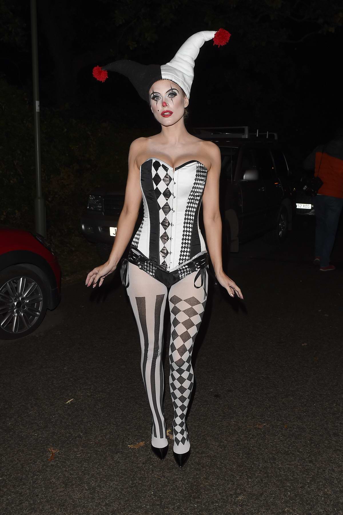 Ashley James Attends Jonathan Ross Halloween Party In London Uk