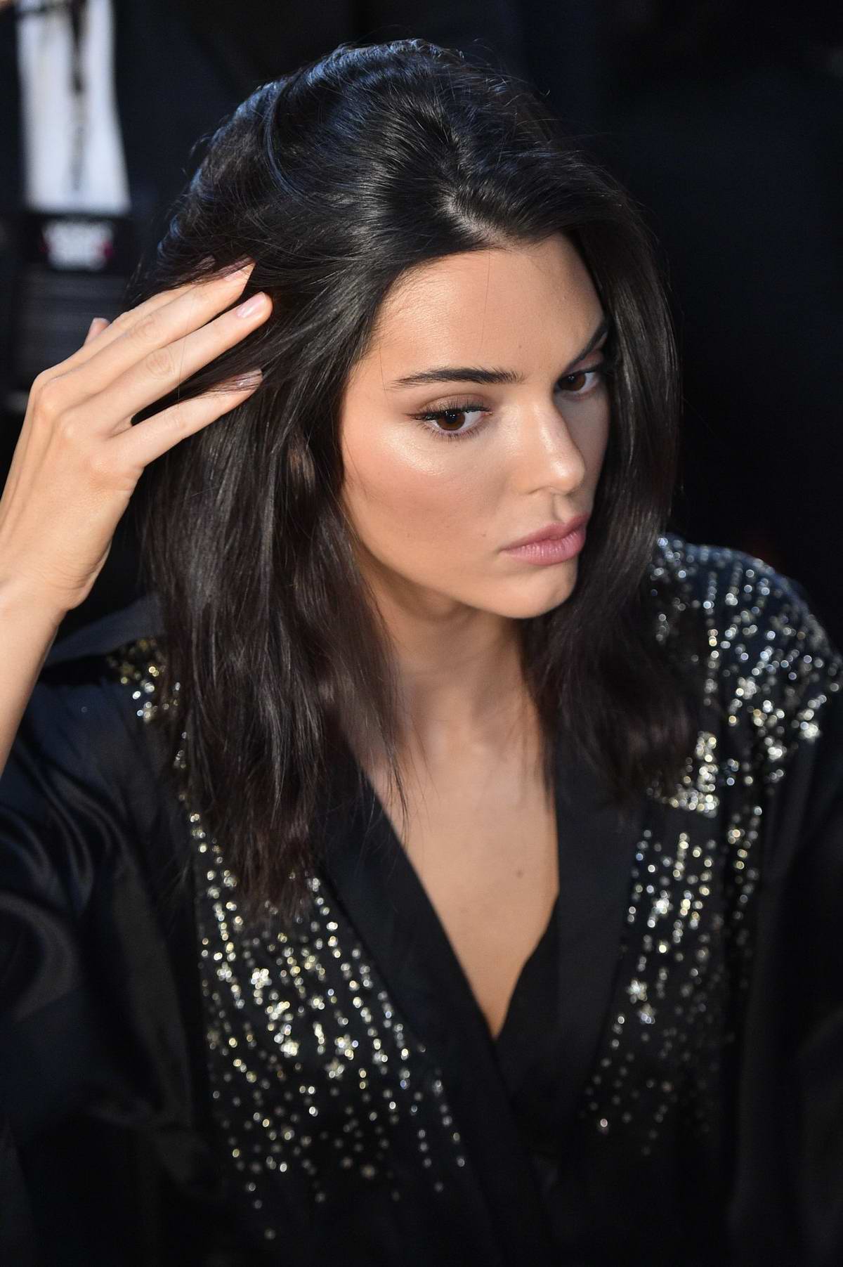 Kendall Jenner Backstage at the Victoria's Secret Fashion Show