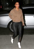 Kim Kardashian and Kanye West leaves after dinner at the Henry Restaurant in Los Angeles