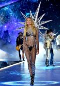 Romee Strijd walks the runway during the 2018 Victoria's Secret Fashion Show at Pier 94 in New York City