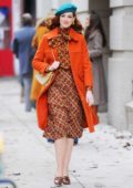 Anne Hathaway dons multiple retro outfits while filming upcoming series 'Modern Love' in New York City