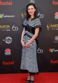 Phoebe Tonkin attends the 2018 AACTA Awards in Sydney, Australia