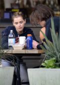 Kiernan Shipka enjoys lunch with a mystery guy outside Erewhon Market in Los Angeles