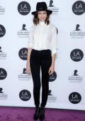 Odette Annable attends the 24th Annual LA Art Show held at The Convention Center in Los Angeles