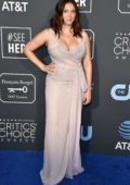 Rachel Bloom attends the 24th Annual Critics’ Choice Awards at Barker Hangar in Santa Monica, California