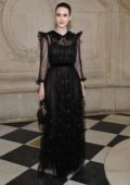 Rachel Brosnahan attends Christian Dior Haute Couture Spring/Summer 2019 Show during Paris Fashion Week in Paris, France