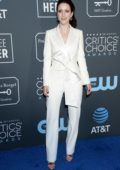 Rachel Brosnahan attends the 24th Annual Critics’ Choice Awards at Barker Hangar in Santa Monica, California