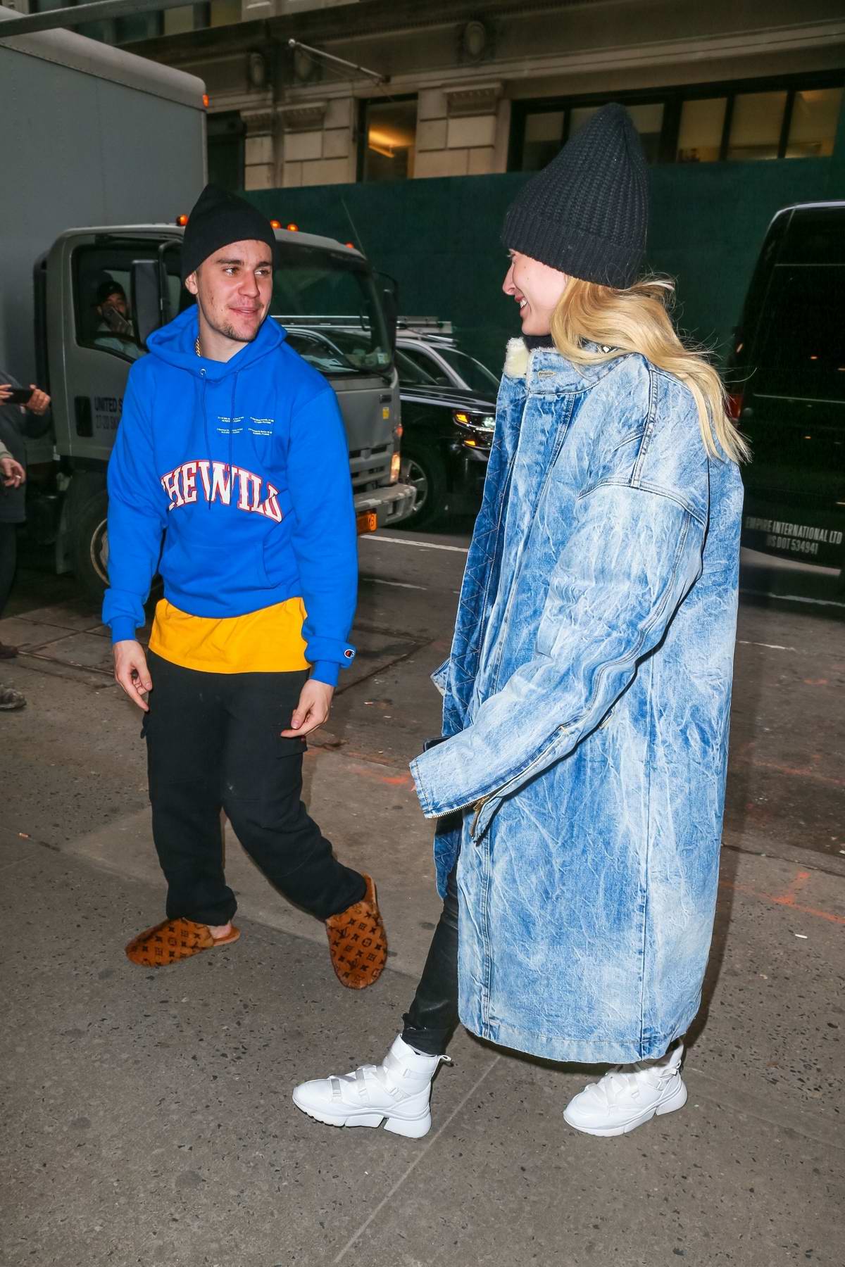 Justin Bieber Steps Out in Louis Vuitton House Slippers