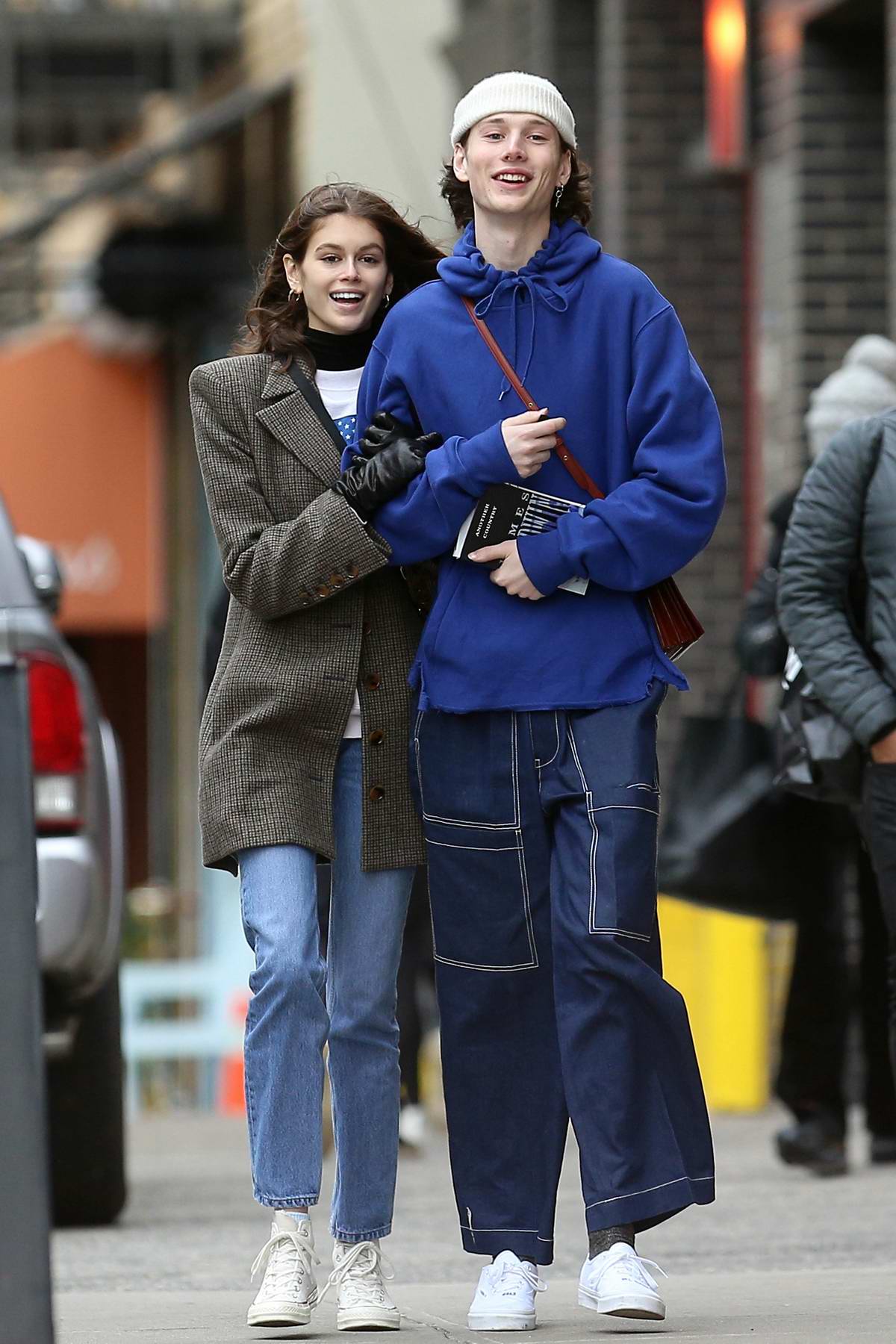 Kaia Gerber And Wellington Grant Hold Hands As They Stepped Out For A Stroll In Soho New York City