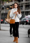 Lily Collins looks cute in a tutleneck sweater while out shopping at Sprouts in Los Angeles