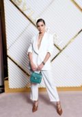 Olivia Culpo attends the annual Bulgari dinner during Milan Fashion Week in Milan, Italy