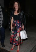 Robin Tunney seen leaving Craig's restaurant after a dinner outing in West Hollywood, Los Angeles