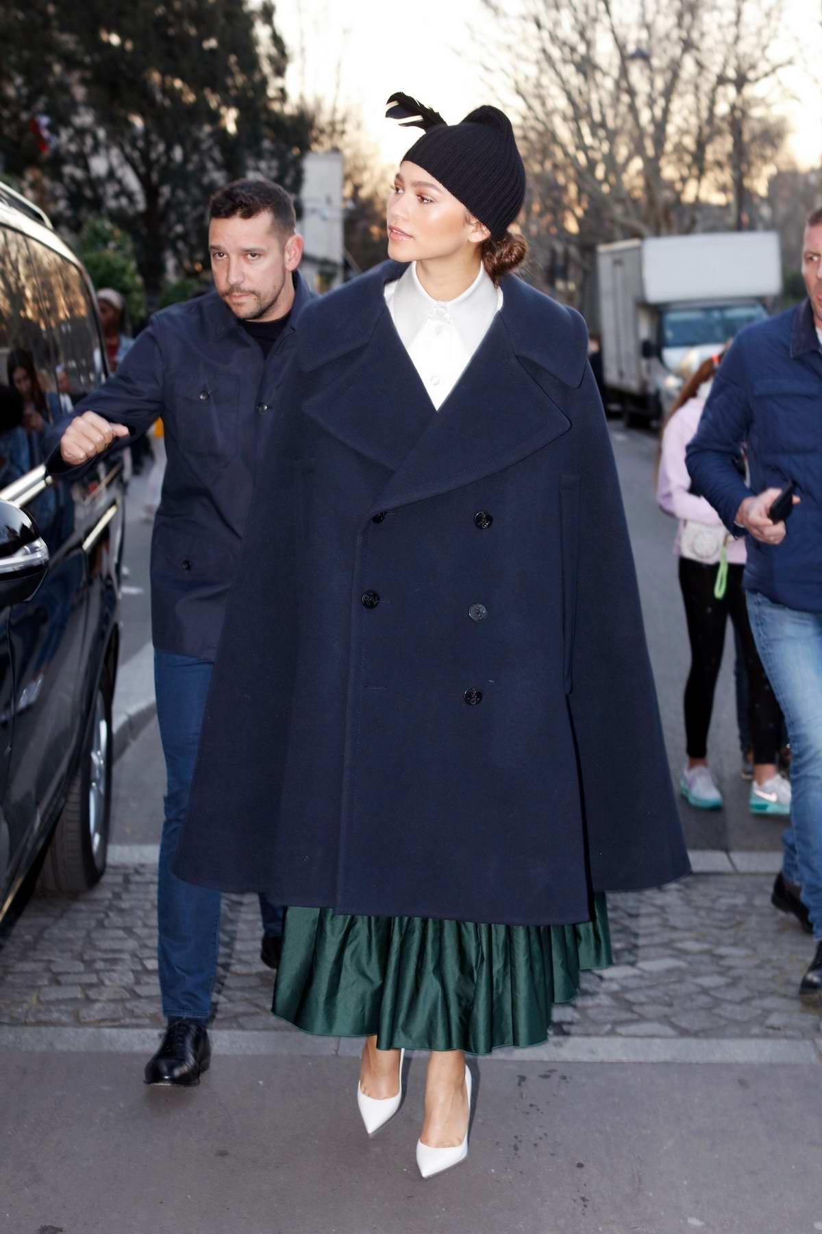 Zendaya Wears Marc Jacobs During Paris Fashion Week