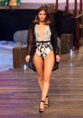 Barbara Palvin walks the runway at the Liverpool Fashion Fest Spring-Summer 2019 at Quarry Studios, Mexico City, Mexico