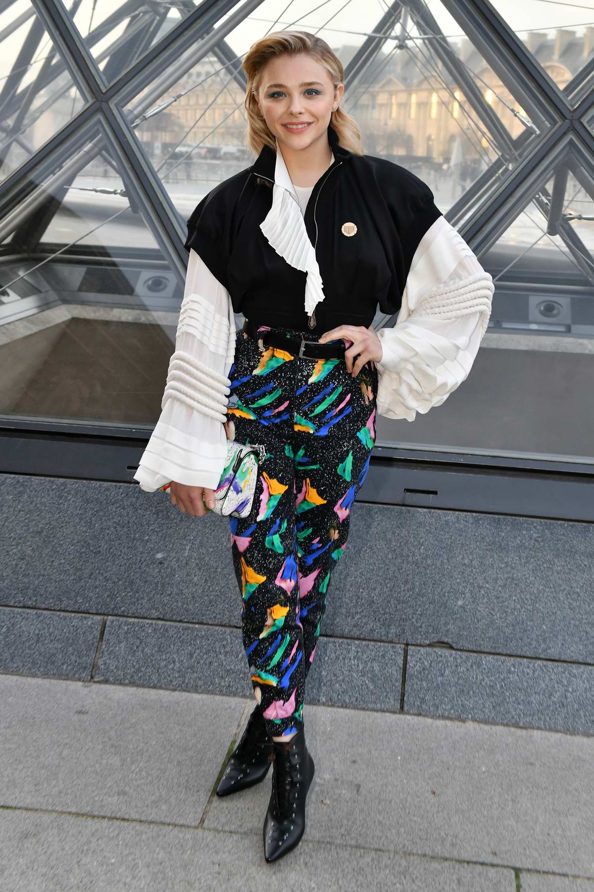 Chloe Grace Moretz attends the Louis Vuitton show during Paris