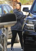 Demi Lovato seen leaving a gym before a heading to a laser center in Los Angeles