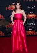 Elizabeth Henstridge attends the World Premiere of 'Captain Marvel' at the El Capitan Theatre in Hollywood, California