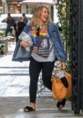 Hilary Duff is all smiles as she leaves a nail spa in West Hollywood, Los Angeles