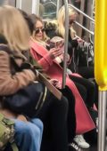 Hilary Duff spotted taking a Subway ride with her daughter in New York City