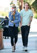 Ireland Baldwin and Corey Harper steps out for lunch in Los Angeles