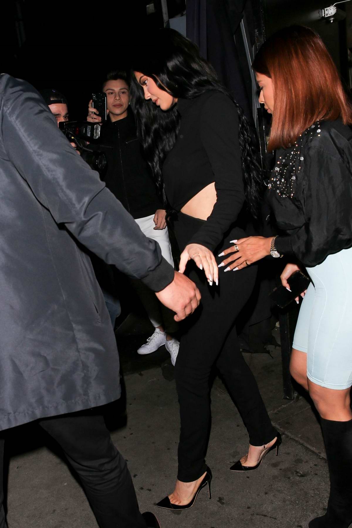 Kylie Jenner Wears A Black Jumpsuit During A Girls Night Out At The Nice Guy In Los Angeles 
