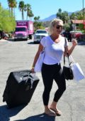 Brooke Hogan spotted checking out early from the Karokia Penisone Hotel in Palm Springs, California