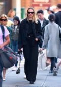 Candice Swanepoel sports all black as she steps out in New York City