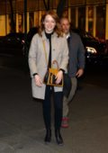 Emma Stone is all smile as she heads back to NBC Studios after dinner in New York City