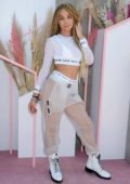 Jasmine Sanders attends Revolvefestival 2019 - Day 2 during Coachella Valley Music and Arts Festival in Indio, California