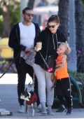 Kate Mara steps out for coffee with husband Jamie Bell and his Son in Los Angeles