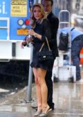 Kristin Cavallari spotted in a short black dress as she leaves 'Good Morning America' in New York City
