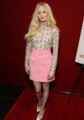 Ellie Bamber attends the LA Premiere of 'Extracurricular Activities' in Santa Monica, California