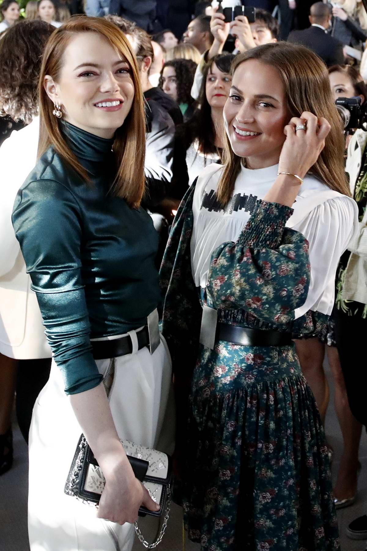 Emma Stone Attends Louis Vuitton Cruise 2020 Fashion Show At Jfk