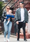 Hilary Duff and Matthew Koma steps out for a stroll with their daughter in New York City