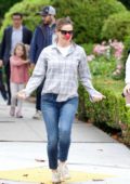 Jennifer Garner shows off her dancing skills as she promotes Red Nose Day while out in Brentwood, Los Angeles