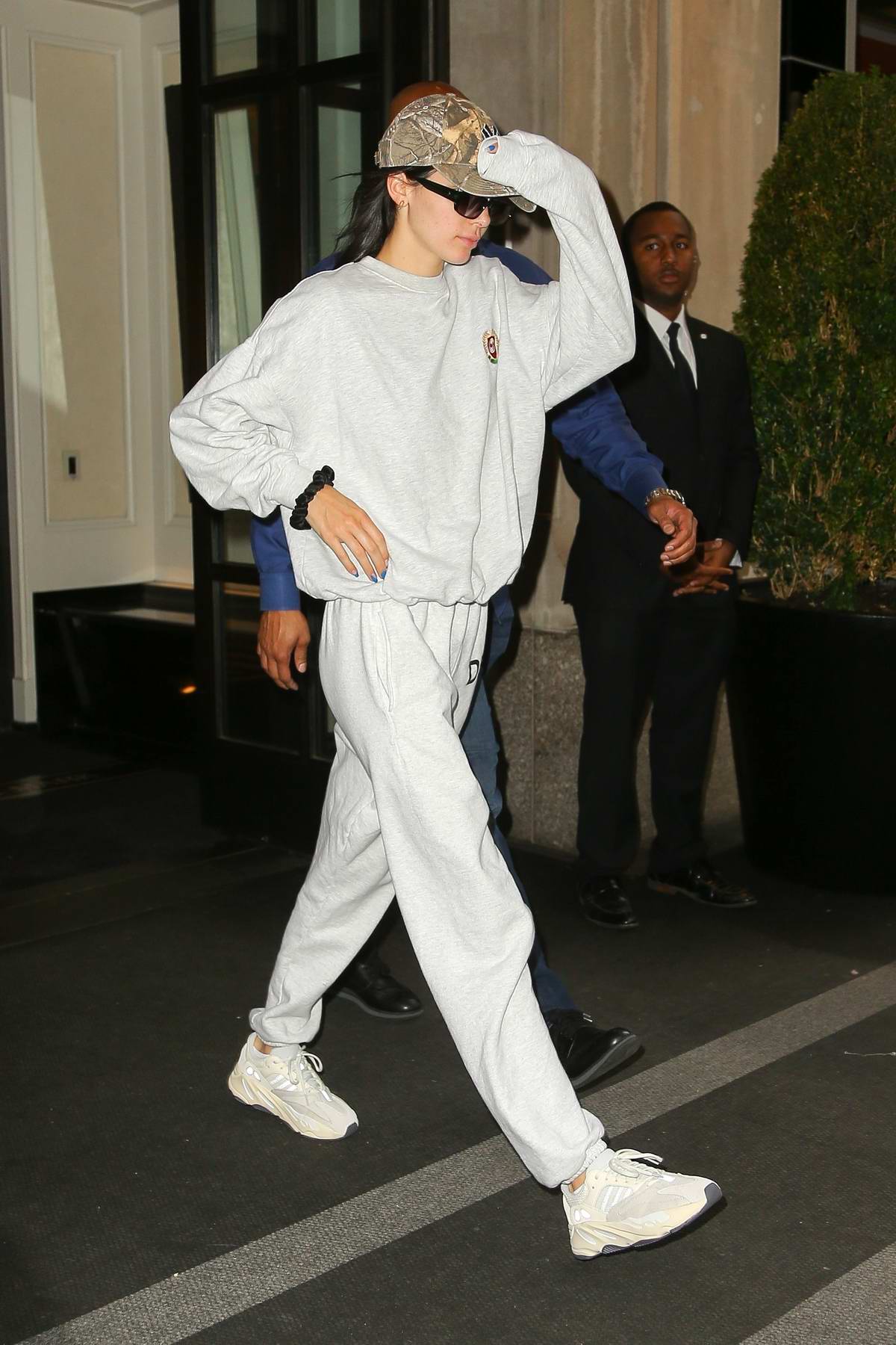 Kendall Jenner keeps it comfy in Sweats as she heads out of the Mark Hotel  in