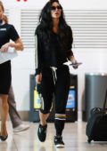 Nicole Scherzinger keeps it casual yet trendy as she touches down at Sydney Airport, Australia