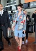 Taylor Hill arrives to catch a flight out of Nice Airport after attending the 72nd annual Cannes Film Festival, France