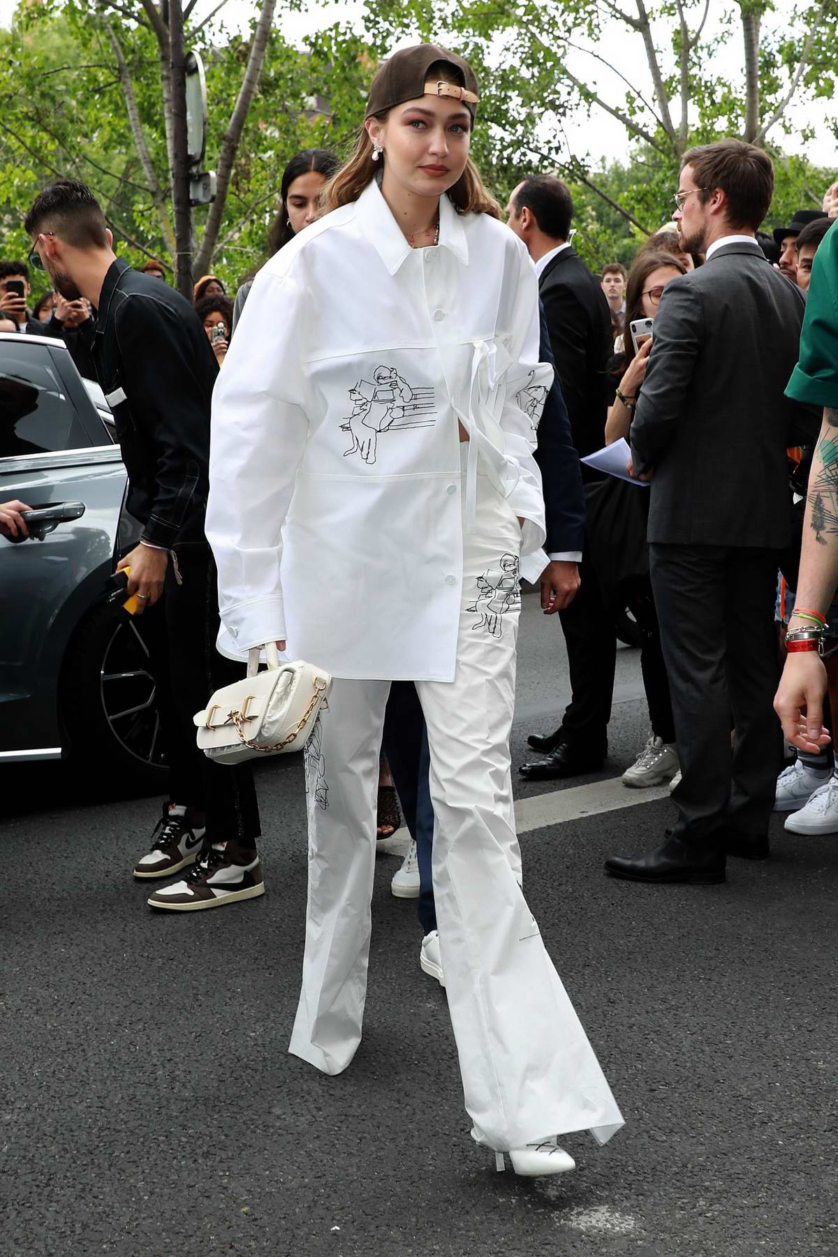 Gigi Hadid At The Louis Vuitton Show During Paris Fashion Week