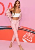 Joan Smalls attends the 2019 CFDA Fashion Awards at Brooklyn Museum in New York City