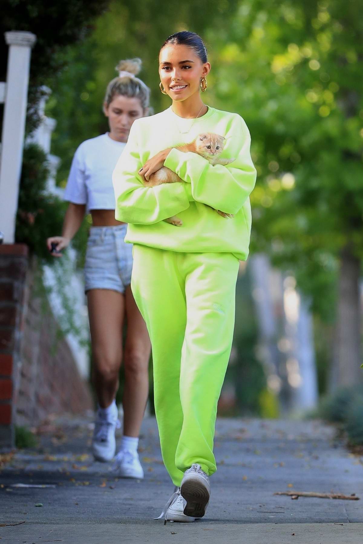 lime green sweatsuit