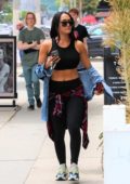 Nikki Bella's Black Crop Top & Leggings While Shopping In LA — Pics –  Hollywood Life