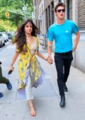 Camila Cabello and Shawn Mendes seen arriving at an apartment building in New York City
