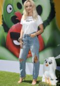 Dove Cameron attends the premiere of ' The Angry Birds Movie 2' at the Regency Theater in Westwood, California