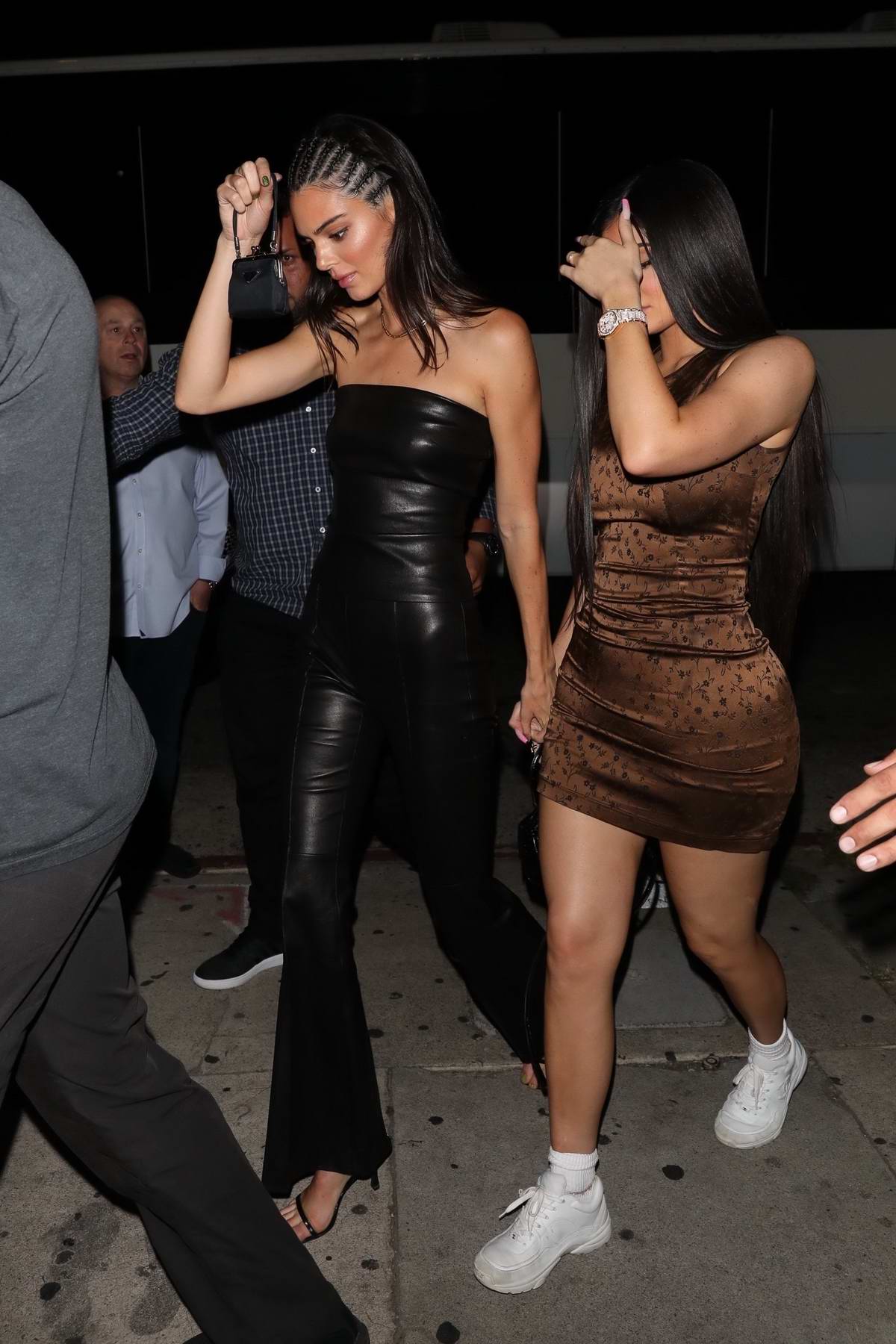 Kendall and Kylie Jenner arrive in style for a night out at The Nice ...