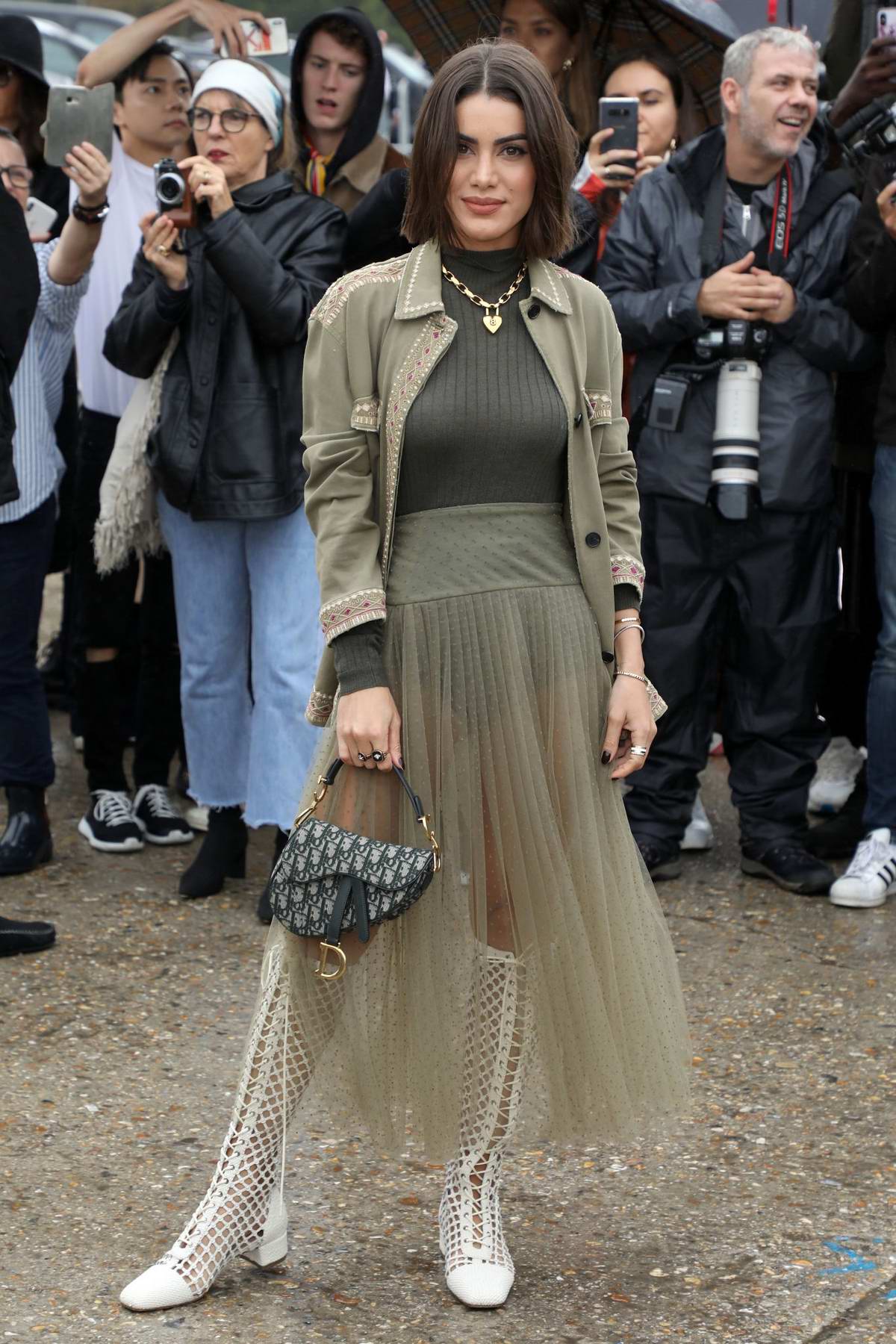 Camila Coelho attends the Christian Dior Show during Paris Fashion