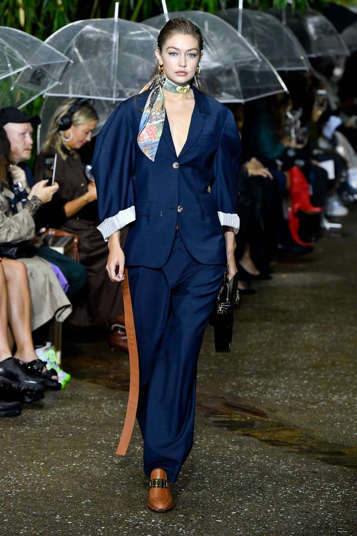 Gigi Hadid walks the runway for the Lanvin Ready to Wear, SS 2020 Show  during Paris