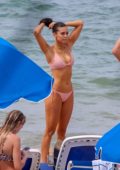 Nina Dobrev looks amazing in a pink polka dot bikini while enjoying the beach with Grant Mellon in Maui, Hawaii