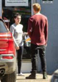 Ariel Winter meets up with Levi Meaden at a studio in North Hollywood, California